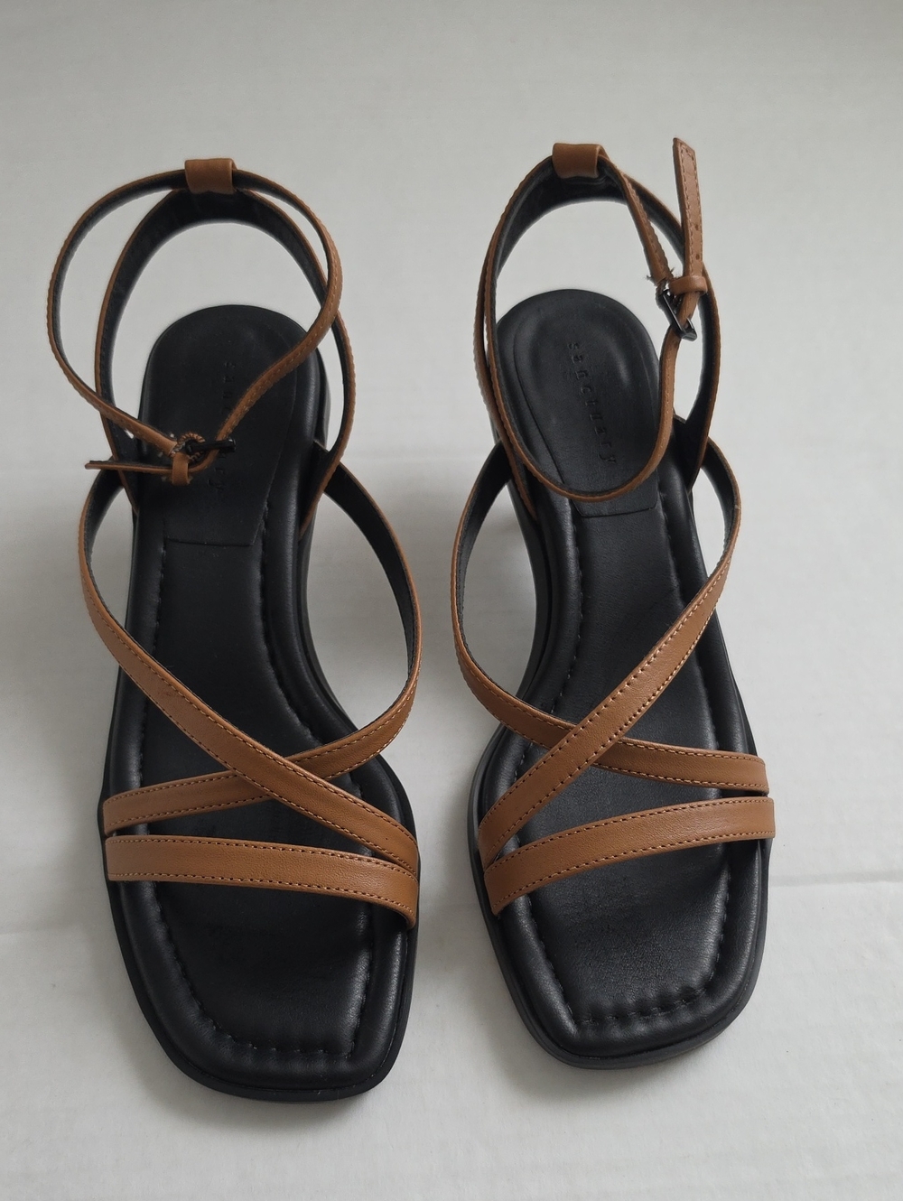 Sanctuary Glimmer Strappy Kitten Heel Sandals Women's Sz. 8